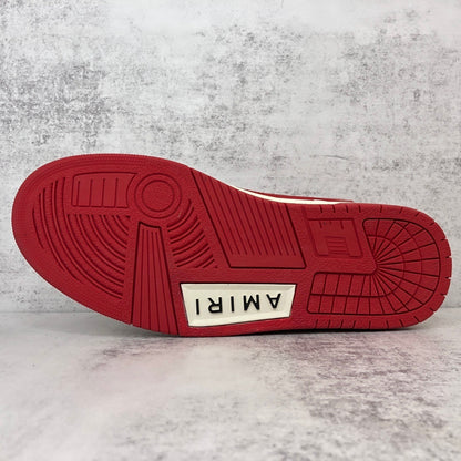 Amiri Skel Top Low "White-Red"