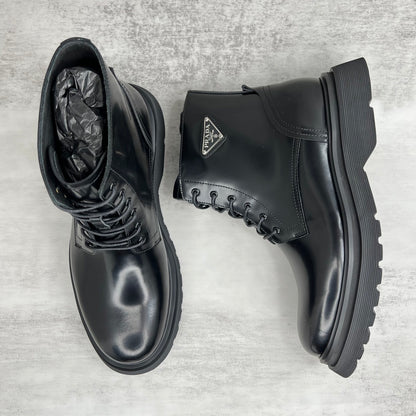 Prada Brushed Leather Boots
