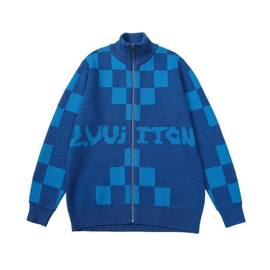 Louis Vuitton Zip-Up Sweater "Blue"