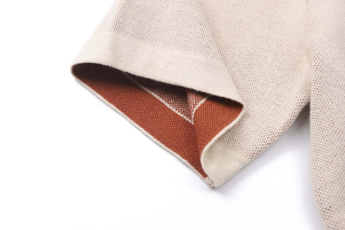 Louis Vuitton Short-Sleeved Signature Crewneck "Light Beige"
