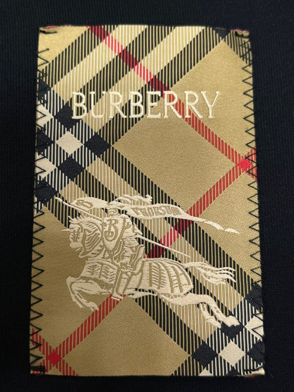 Burberry Check Label Cotton Sweatshirt "Black"