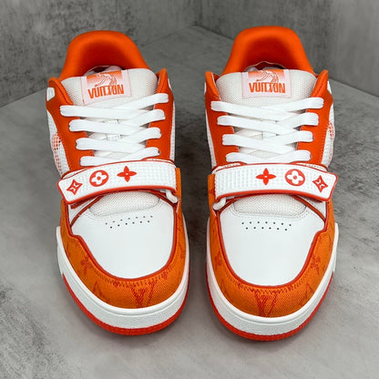 Louis Vuitton Trainers Velcro Strap "Orange"