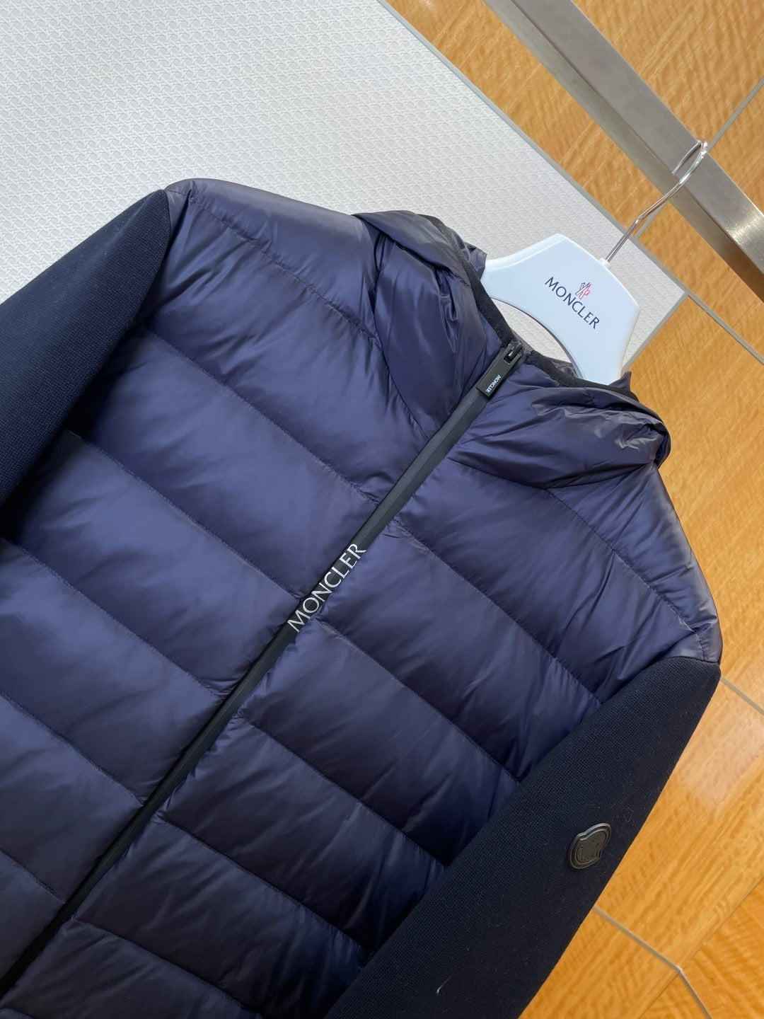 Moncler Padded Wool Down Jacket "Blue"