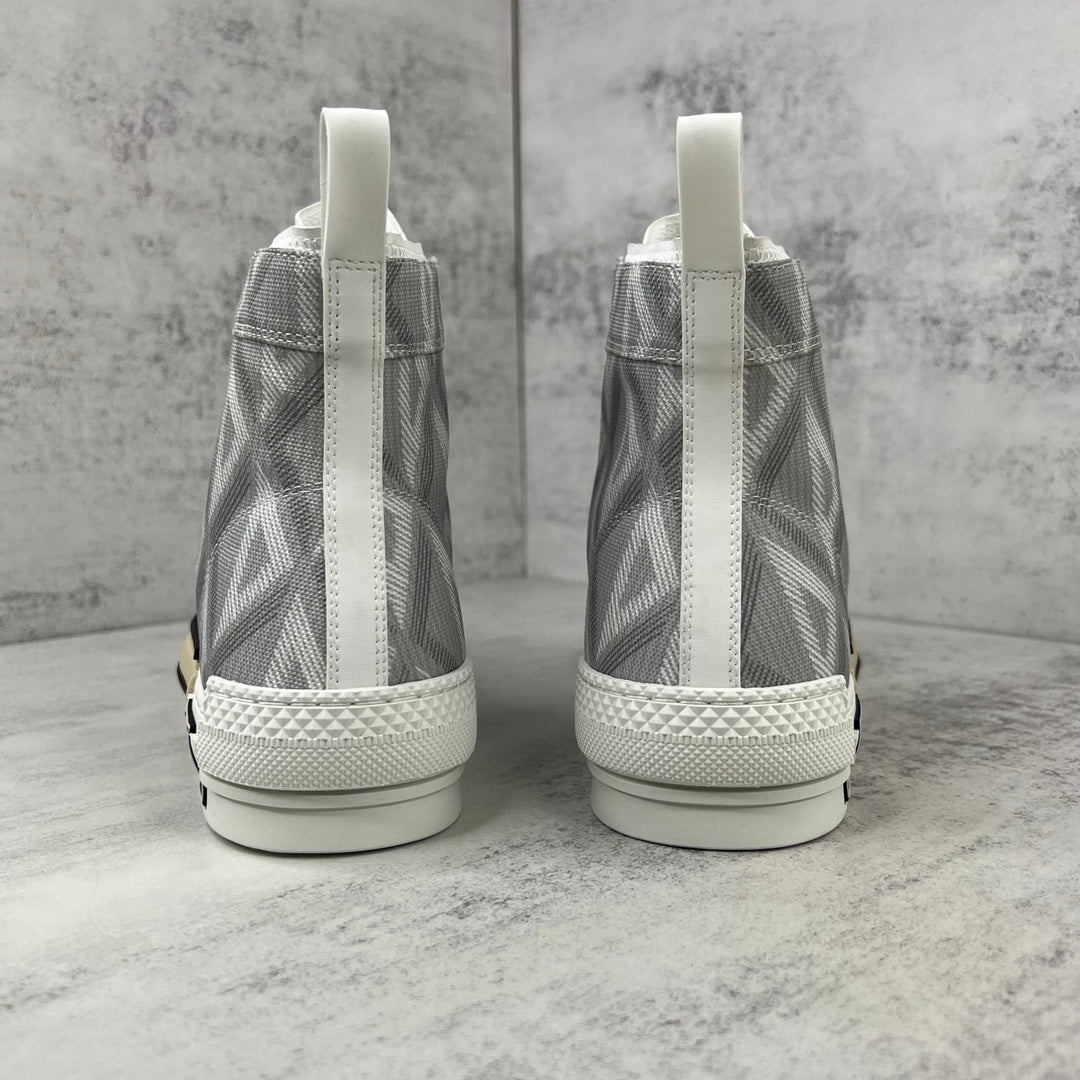 Dior B23 High-Top "Light Grey CD Diamonds"