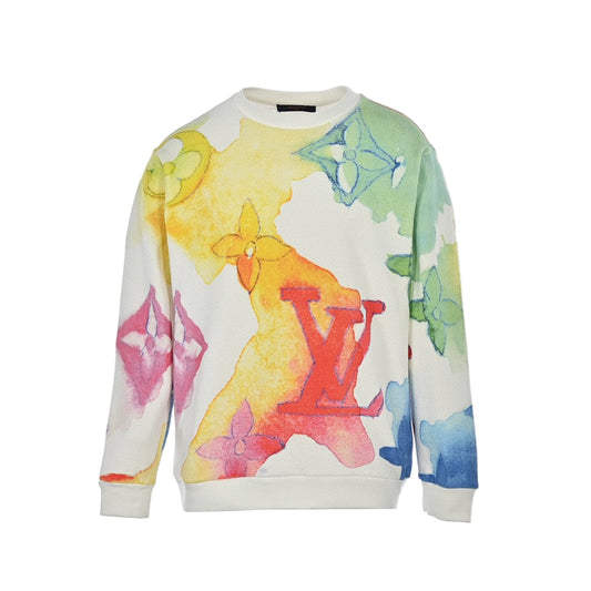 Louis Vuitton Watercolour Monogram Sweater "White-Multicolour"