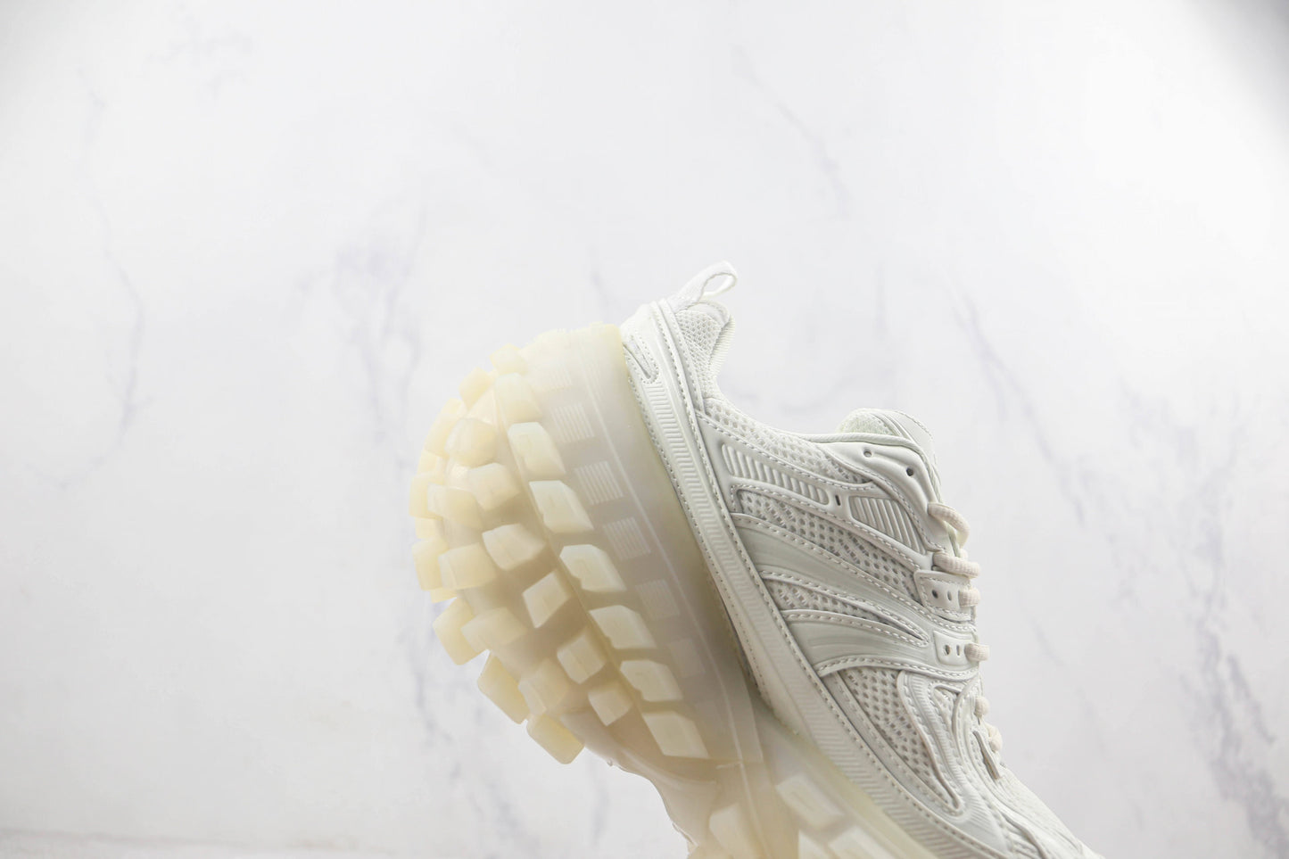 Balenciaga Bouncer "White Clear Sole"