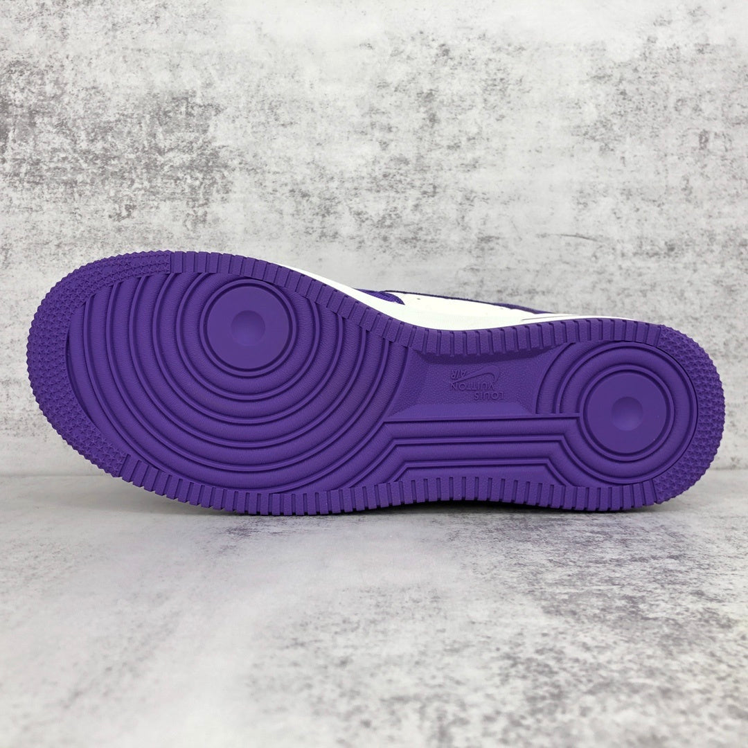 Louis Vuitton x Nike Air Force 1 "Purple-White"