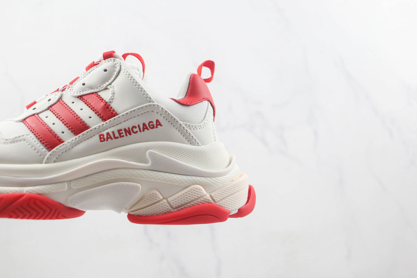 Balenciaga x Adidas Triple S "White-Red"