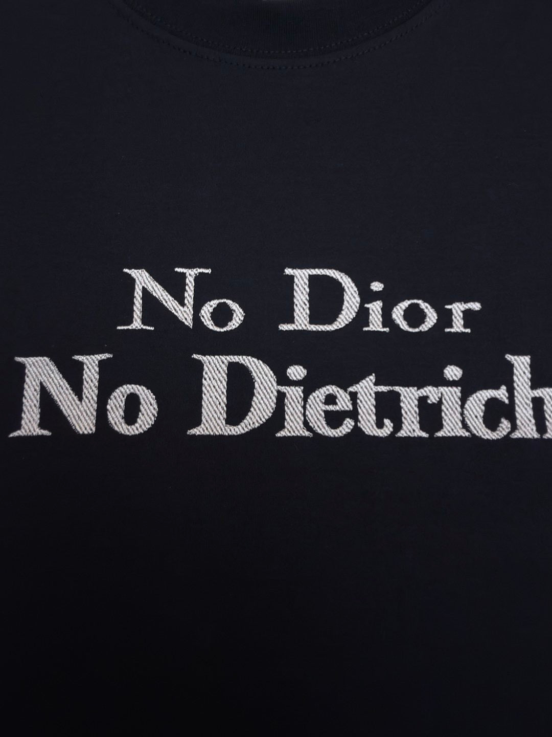 Dior T-Shirt with Embroidery "Black and White Cotton Jersey"