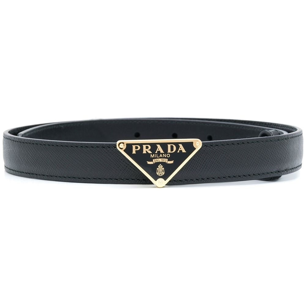 Prada 30mm Saffiano Leather Belt "Black"