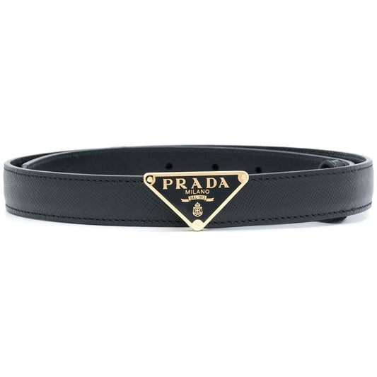 Prada 30mm Saffiano Leather Belt "Black"