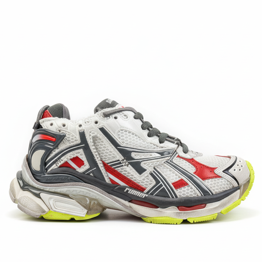 Balenciaga Runner "Black-White-Red Neon-Yellow"