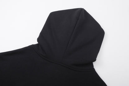 Balenciaga Round Backflip Zip-Up Hoodie "Black-White"