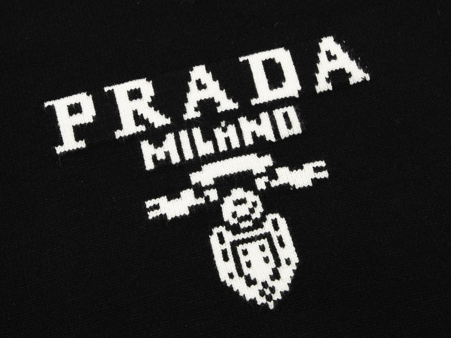 Prada Crewneck Sweater "Black"