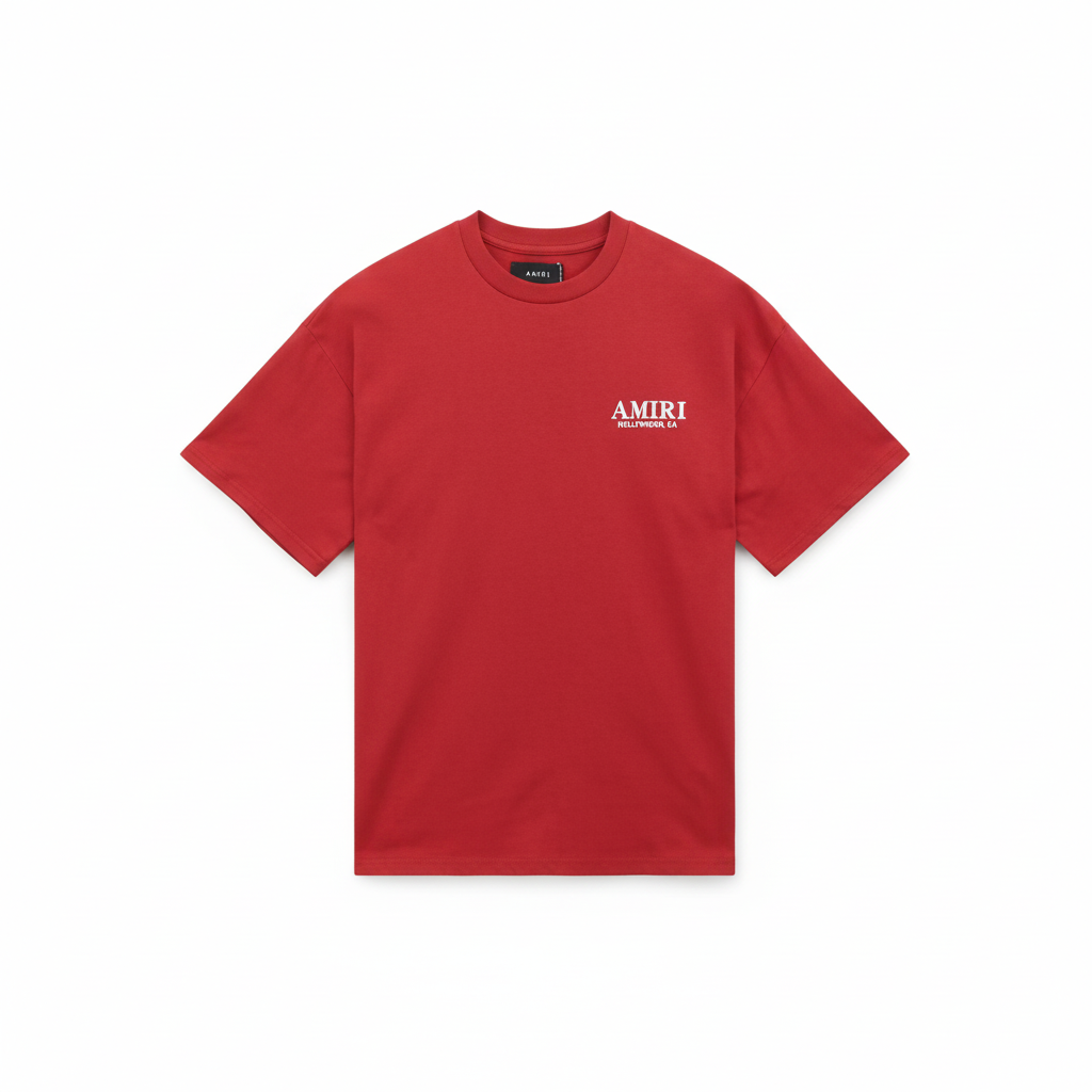 Amiri Bones Stacked T-Shirt "Red-White"