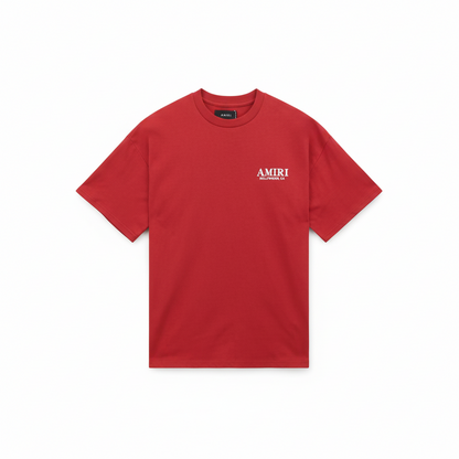 Amiri Bones Stacked T-Shirt "Red-White"