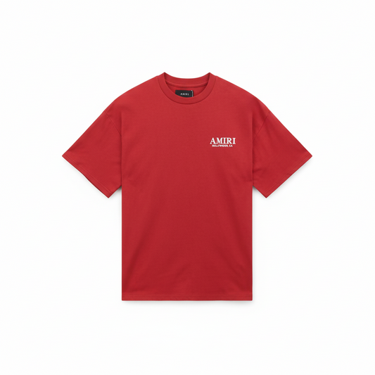 Amiri Bones Stacked T-Shirt "Red-White"