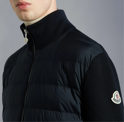 Moncler Hybrid Down Top "Black"