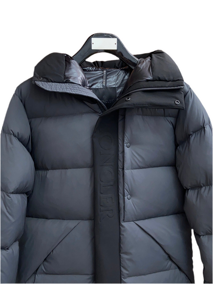 Monlcer Madeira Hooded Down Jacket "Grey-Black"