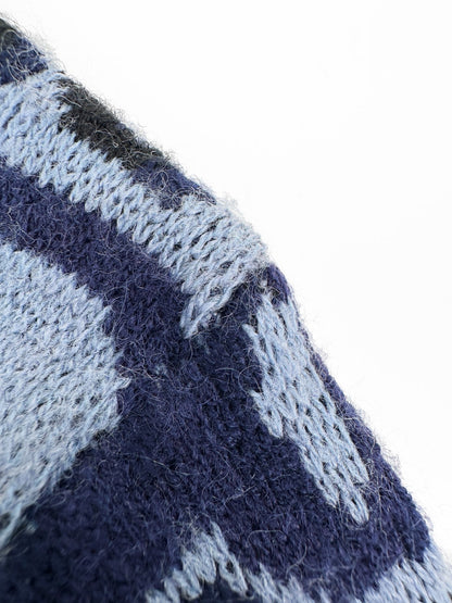 Dior Oblique Sweater "Blue Wool Jacquard"