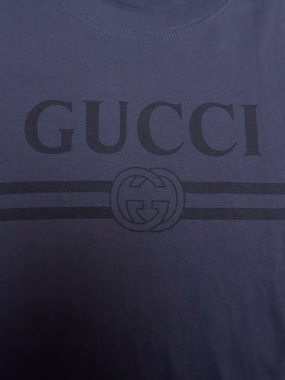 Gucci Cotton Jersey T-shirt with Devoré Detail "Grey"