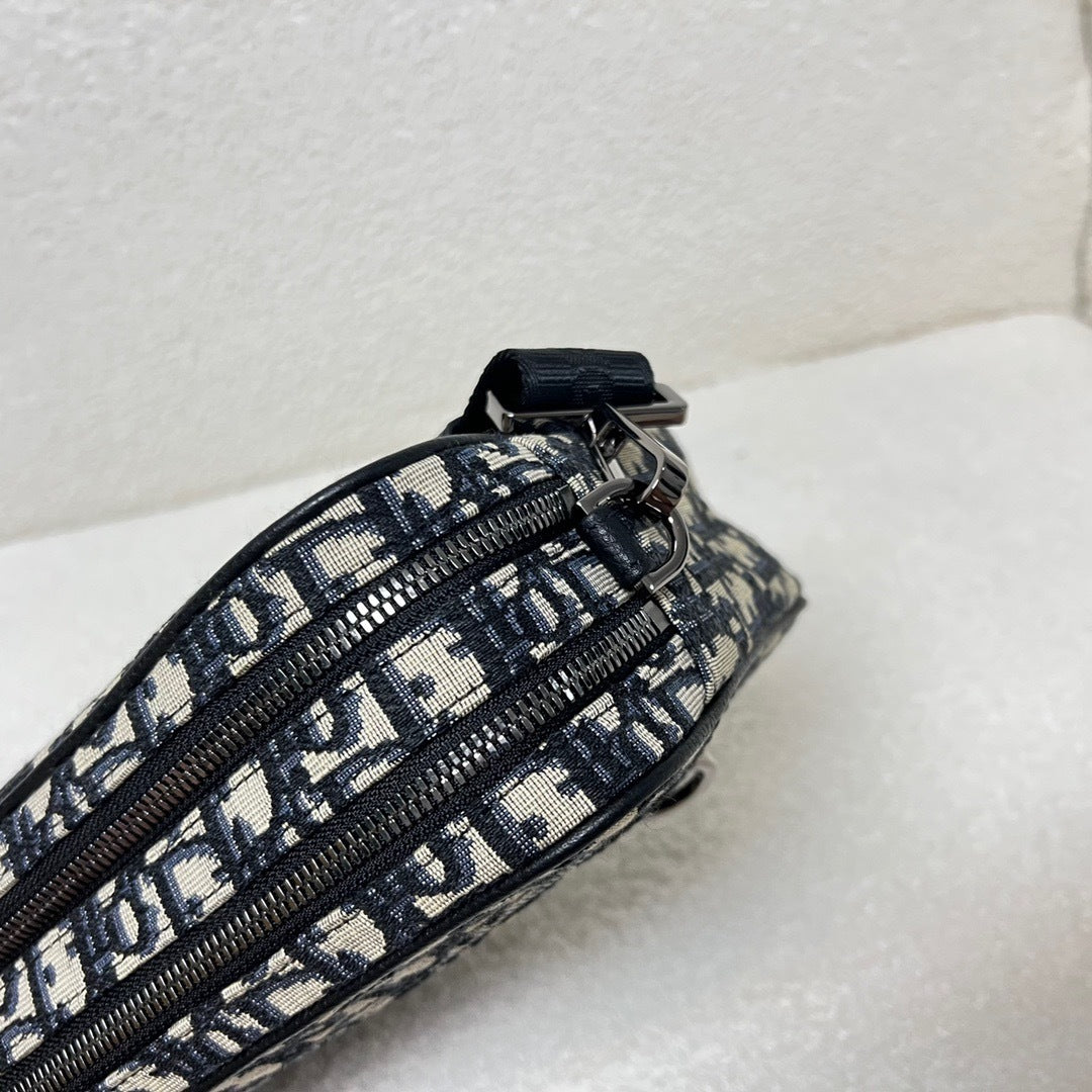 Dior Oblique Jacquard Safari Bag with Strap