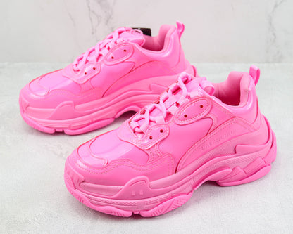 Balenciaga Triple S "Pink Leather Gloss"