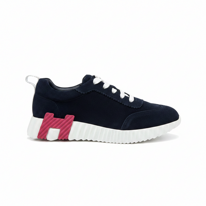 Hermes Bouncing Sneakers "Navy Blue Suede"