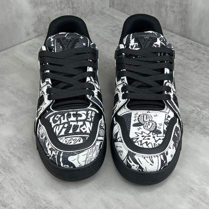 Louis Vuitton Trainers "Comic Motif Black-White"