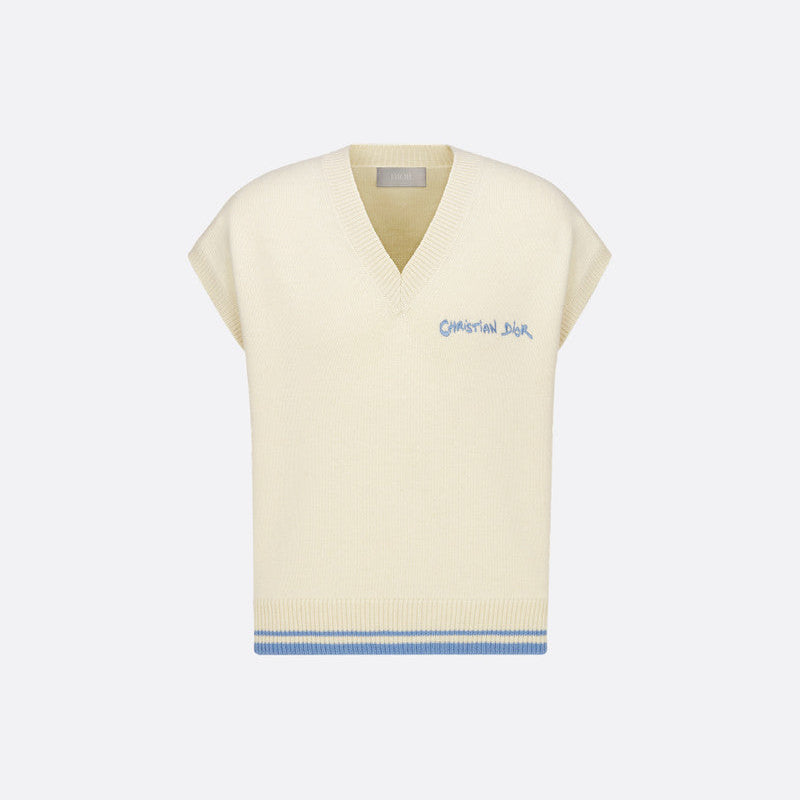 Dior Christian Dior Tag Sweater Vest "Beige"