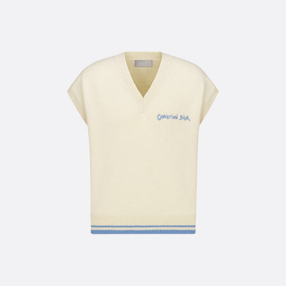 Dior Christian Dior Tag Sweater Vest "Beige"