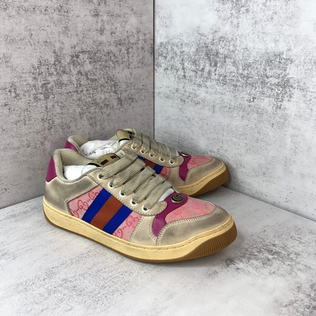 Gucci Screener "Distressed Beige-Pink"
