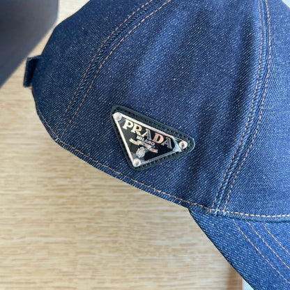 Prada Denim Baseball Cap
