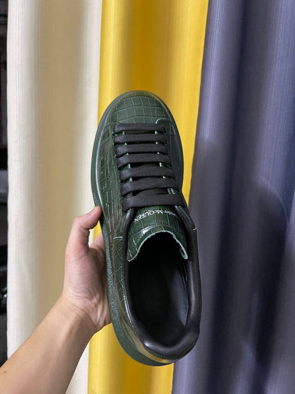 Alexander McQueen Oversized "Deep Green Croc"