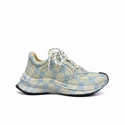 Gucci Run "Beige-Blue Monogram"