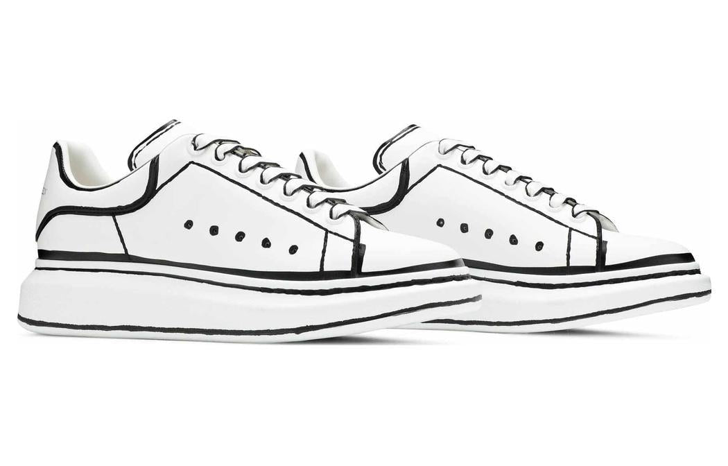 Alexander McQueen Oversized "White-Black Outline"