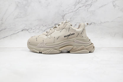 Balenciaga Triple S "Beige-All Over Logo"