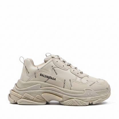 Balenciaga Triple S "Beige-All Over Logo"