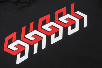 Gucci Mirrored Print Hoodie "Black"