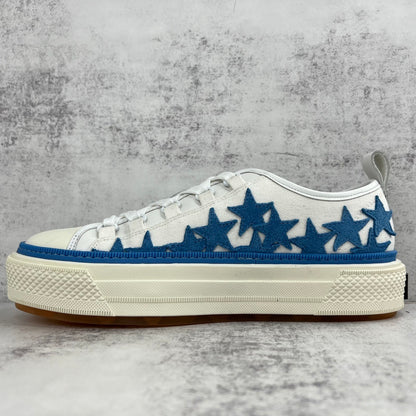 Amiri Court Low "White-Blue Stars"