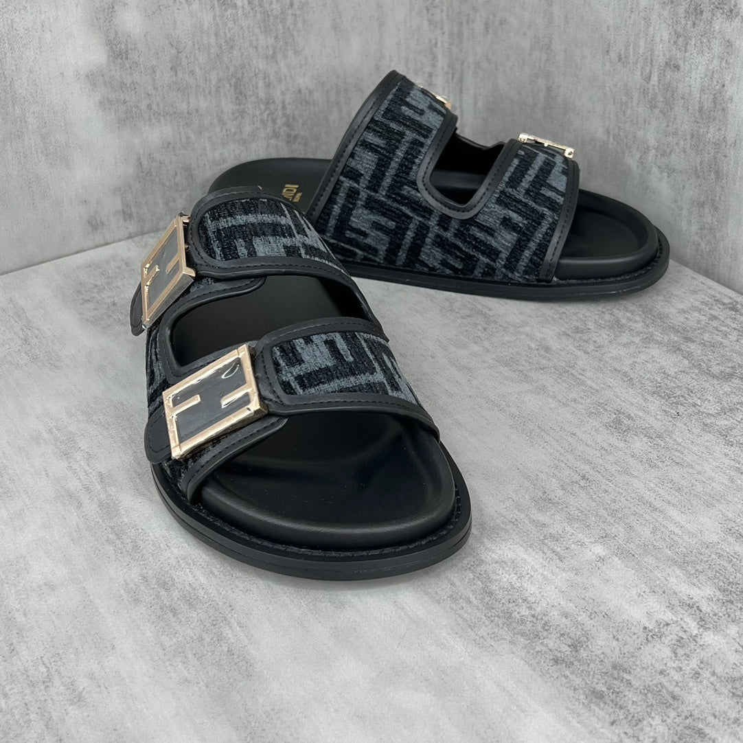 Fendi Sandals "Black-Grey"