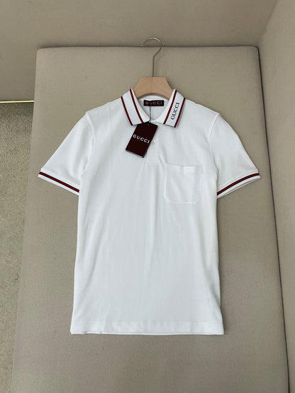 Gucci Cotton Piquet Polo Shirt "White"