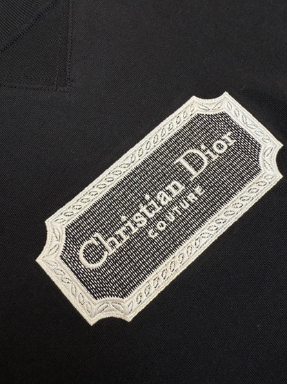 Dior Christian Dior Couture T-Shirt "Black Cotton Jersey"