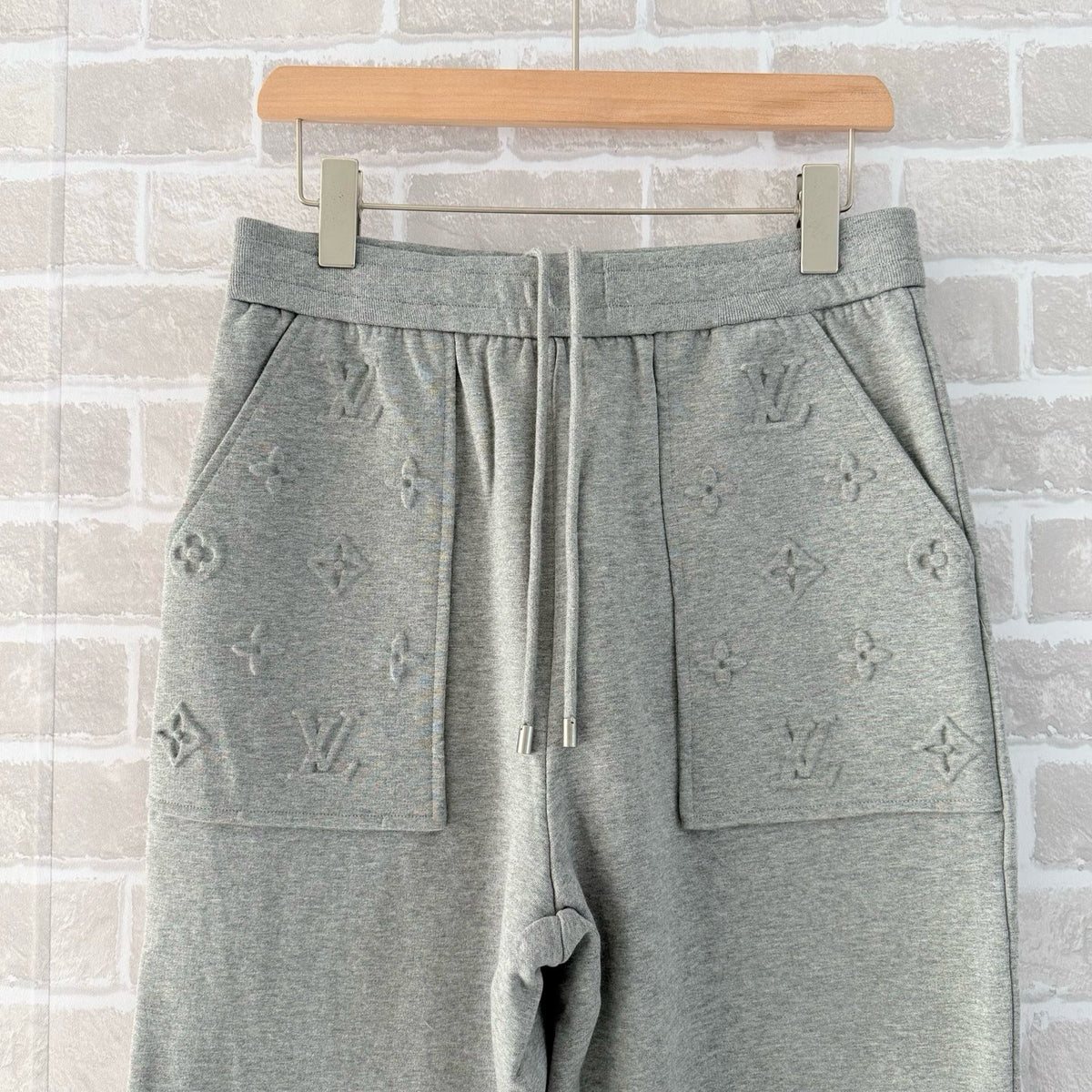 Louis Vuitton Embossed Signature Detail Pants "Grey"