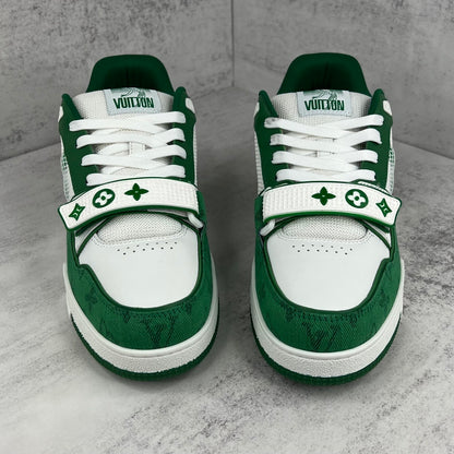 Louis Vuitton Trainers Velcro Strap "Green"