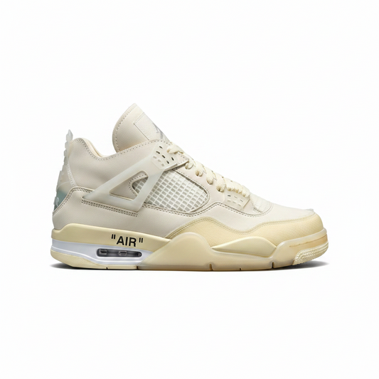 Off-White x Air Jordan 4 Retro SP "Sail"