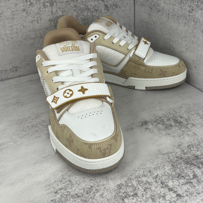 Louis Vuitton Trainers Velcro Strap "Beige"
