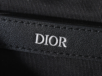 Dior Trek Messenger Bag with Flap "Black Dior Oblique Nylon"