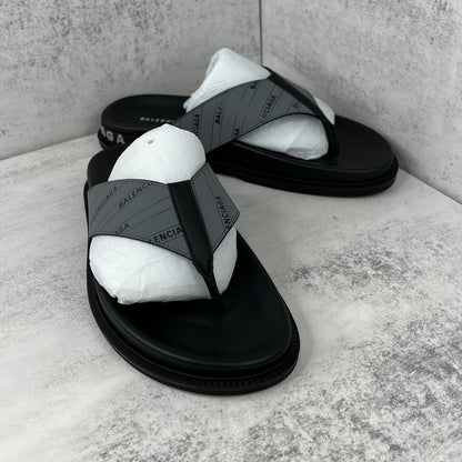 Balenciaga Flip-Flops "Black-Grey"