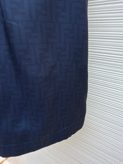 Fendi FF Silk Shorts "Blue"